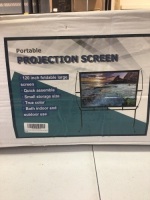 Projector Screen with Stand, 120 inch Outdoor Movie Screen,&nbsp;New