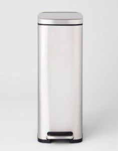 45L Slim Step Trash Can - Brightroom, Like New, Retail - $55