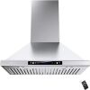 36" 900 CFM Ducted Wall Mount Range Hood in Stainless Steel with LED Light