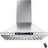 36"&nbsp;900 CFM Ducted Wall Mount Range Hood in Stainless Steel with LED Light