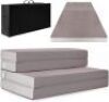 Full Size Folding Portable Mattress Topper w/ Plush Foam - 4in&nbsp;