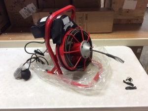 Drain Auger Cleaning Machine for 1-4" Pipes - Appears New 
