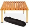 Foldable Indoor Outdoor Wooden Table w/ Carrying Case - 28x28in, Appears New