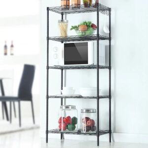 5-Tier Storage Shelf - Black