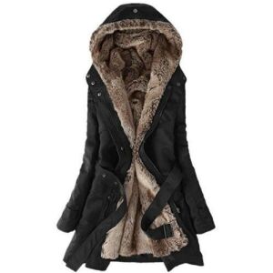 Outtop Women's Fur Lining Coat - Youth Large