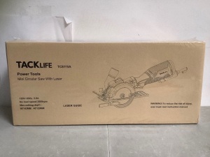 Tacklife 5.8A Corded Electric Circular Saw with 6 Saw Blades and Laser Guide