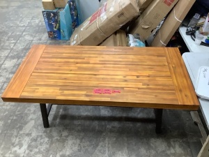 Indoor Outdoor Acacia Wood Dining Table