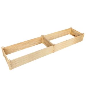 Natural Wooden Raised Garden Bed 96"x24"10"