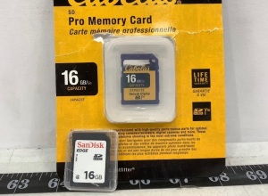 Lot of (2) 16 GB SD Cards, E-Comm Return