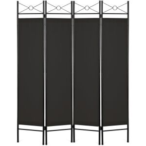 4-Panel Folding Privacy Screen Room Divider Decoration Accent, 6ft