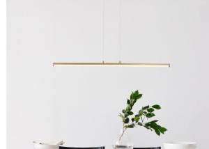 Light Rods LED Pendant Antique Brass (42"), Like New, Retail - $399