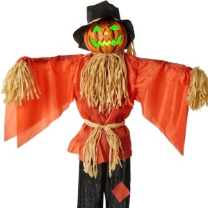 Husker The Corn Keeper Animatronic Scarecrow Halloween Decor w/ LEDEyes, Like New, Retail -  $64.99