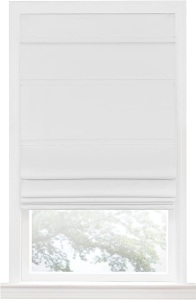 Cordless Roman Shade, 31x64, White, Like New, Retail - $50.21