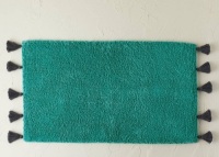 20"x32" Natural Scallop Tufted Bath Rug Teal - Opalhouse&trade;designed with Jungalow, New, Retail - $20