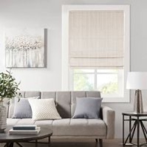 Paxton Basketweave Cordless Roman Light Filtering Shade, Like New, Retail - $59.99