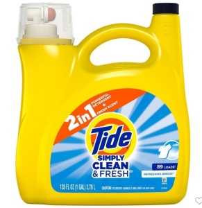 Tide Simply Refreshing Breeze Liquid Laundry Detergent - Clean& Fresh - 128 fl oz,LOT of 2, Like New, Retail - $10.99