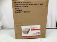 Office Supplies&nbsp;Bundle w/ Tab Folders, Steno Pads, Napkins, Bath Tissue
