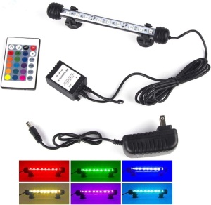 RGB Aquarium Lights, Underwater LED Fish Tank Light