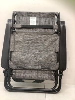 Folding Zero Gravity Recliner Patio Lounge Chair w/ Canopy, Side Tray