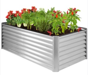 Outdoor Metal Raised Garden Bed, Appears new, Retail 199.99