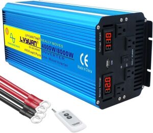 4000W Pure Sine Wave Power Inverter 12V DC to 110V-120V AC