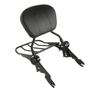 Detachable Backrest Sissy Bar with Luggage Rack for 2009-2022 Harley Touring Road King