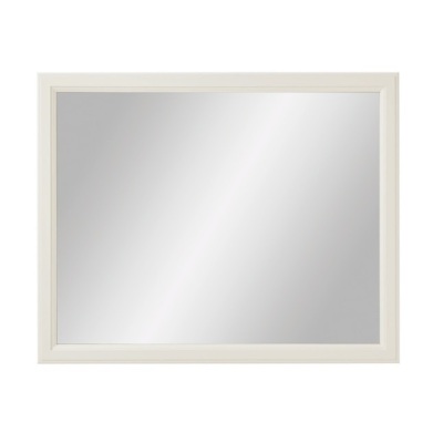 Diamond NOW Calhoun 42-in W x 34-in H White Rectangular Framed Bathroom Vanity Mirror