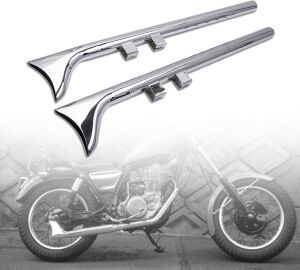 35" Fishtail Exhaust Pipes for 1995-2016 Harley Touring