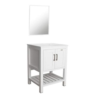 24” White Bathroom Vanity Cabinet