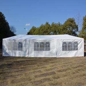 Gazebo Canopy Outdoor Party Wedding Tent with Spiral Tubes 10'x30' 8 sides