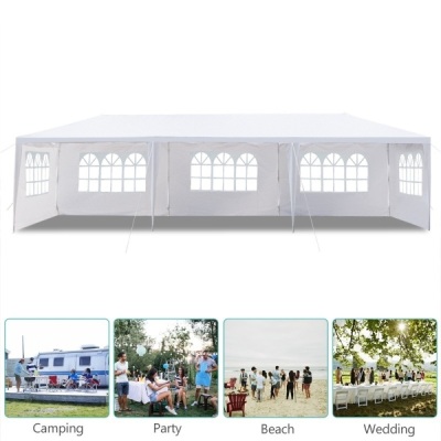 10'X30' Outdoor Canopy Party Wedding Tent 5/7/8 Sidewalls Garden Tent Gazebo Pavilion