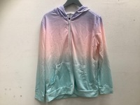 Ladies Zip Up Hoodie, L, New