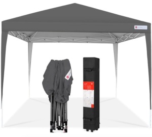 Pop-Up Canopy Tent w/ Carrying Case, 10x10ft, Case Damaged/Looks Used, E-Commerce Return