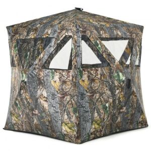 3-Person Portable Hunting Blind with Tie-Downs and Carry Bag