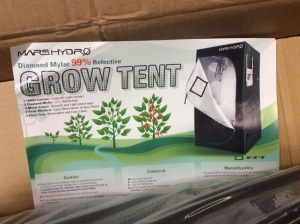 MarshHydro Diamond Mylar 99% Reflective Grow Tent - Appears New 