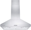 CIARRA CAS75206P 30" Stainless Steel Range Hood with LED Lights, Mesh Filters and 3 Speed Push Button, Ducted/Ductless Convertible - Appears New 