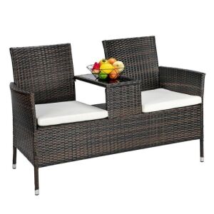 Patio Loveseat with Cushions