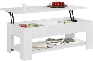 Lift Top Coffee Table - White