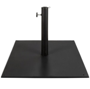 Steel Umbrella Base, Patio Stand w/ Tightening Knob & Anchor Holes - 38.5lb, E-Commerce Return/Appears New