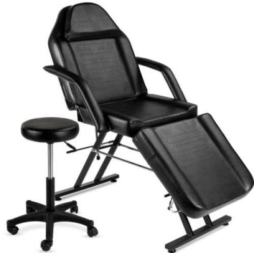 Multipurpose Massage Bed, Spa & Salon Chair w/ Hydraulic Stool - 71in, Appears New
