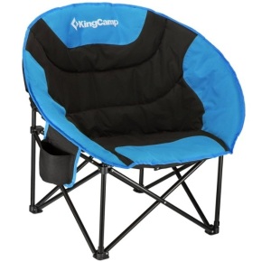 KingCamp Oversized Moon Camping Chair, Blue/Black, Appears New