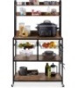 Counter-Height Baker's Rack w/ Locking Wheels, Adjustable Feet - 67in, Appears New