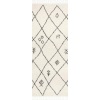 nuLOOM GCDI11A Chrissy Moroccan Trellis Shag Runner Rug 2' 8" X 8' Off-White. NEW