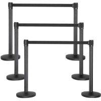 Ktaxon 6PCS Crowd Control Barrier Stanchion Post&nbsp;