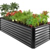 Outdoor Metal Raised Garden Bed for Vegetables, Flowers, Herbs - 8x4x2ft, E-Commerce Return