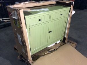 35" Wooden Kitchen Cabinet - Green