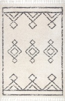 nuLOOM 4' x 6' Mackie Moroccan Diamond Tassel Rug Area Rug. Appears New