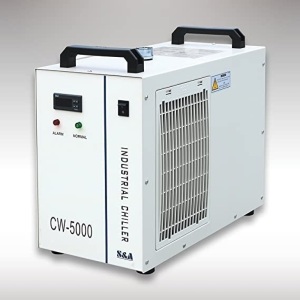 S&A Genuine CW-5000DG Industrial Water Chiller 6L Capacity Cooling Water for 80W/100W CO2 Engraving Cutting Machine - Appears New 