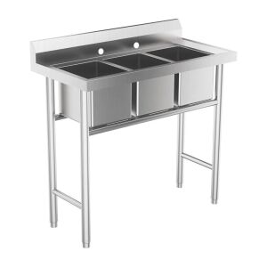 39" Commercial 304 Stainless Steel Restaurant Sink