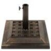 26lb Steel Square Patio Umbrella Base Stand, Basketweave Pattern&nbsp;